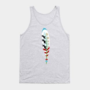 Ethnic Feather Tank Top